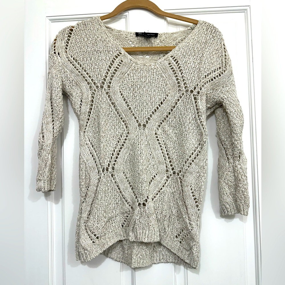 International concepts crochet knit sweater